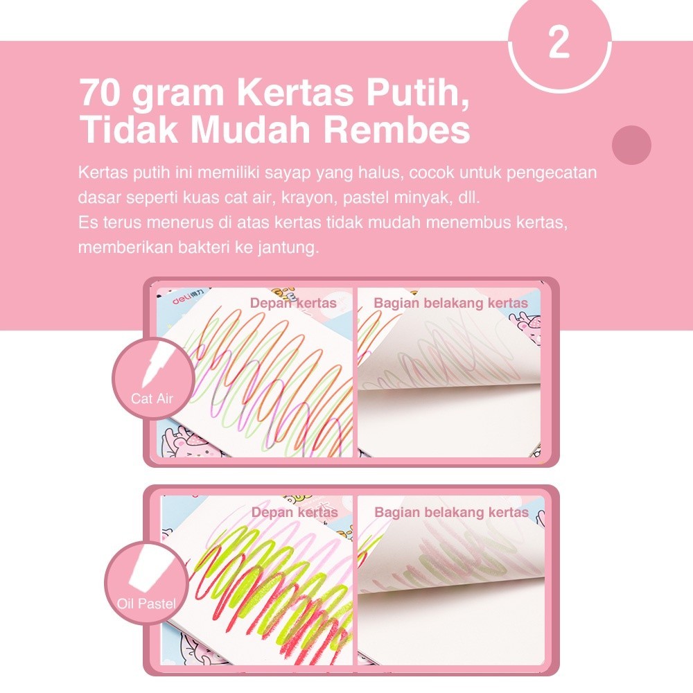 

DELI DRAWING BOOK / BUKU GAMBAR 20 LEMBAR KERTAS TEBAL 7718