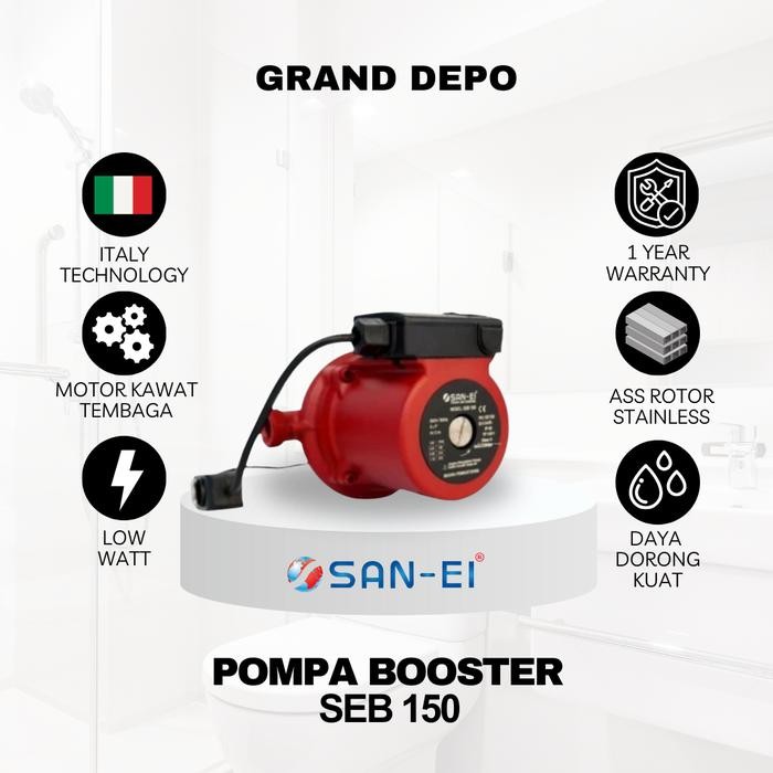 Unik Pompa Air Booster Seb 150 San Ei / Pompa Air Booster San Ei