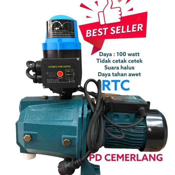 Terbagus Pompa Pendorong Air Otomatis 100 Watt Booster Pump Low Watt San Ei