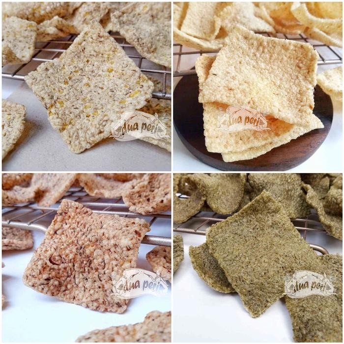 

JTTOP" GLUTEN FREE KERUPUK KEDELAI DUA PERI SNACK SEHAT TANPA MSG