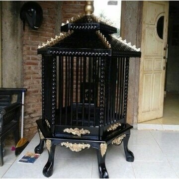 Terbaru Sangkar Burung Kandang Ayam Bekisar Kurungan Hiasan Taman Ukir Jepara
