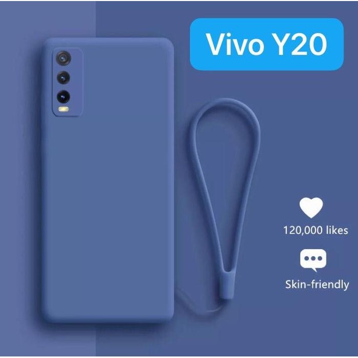 JTTOP" VIVO Y20 Y20S Y12S HAKUNAMATATA LIQUID TALI SILIKON SOFT CASE HANDPHON