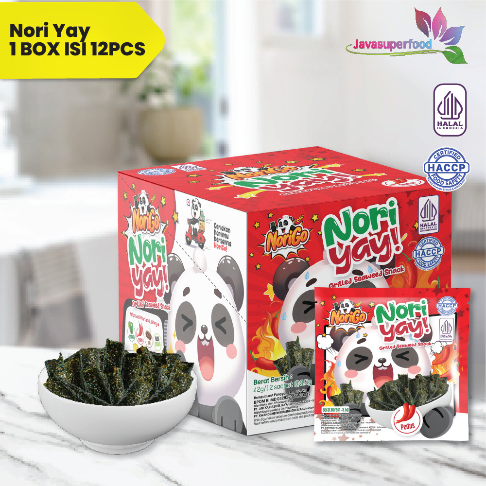 

Omahjajanan (Beli 1 Gratis 1) Ngo / Snack N Yay 1 Box Isi 12Pcs / Snack Rumput Laut 3.5Gr