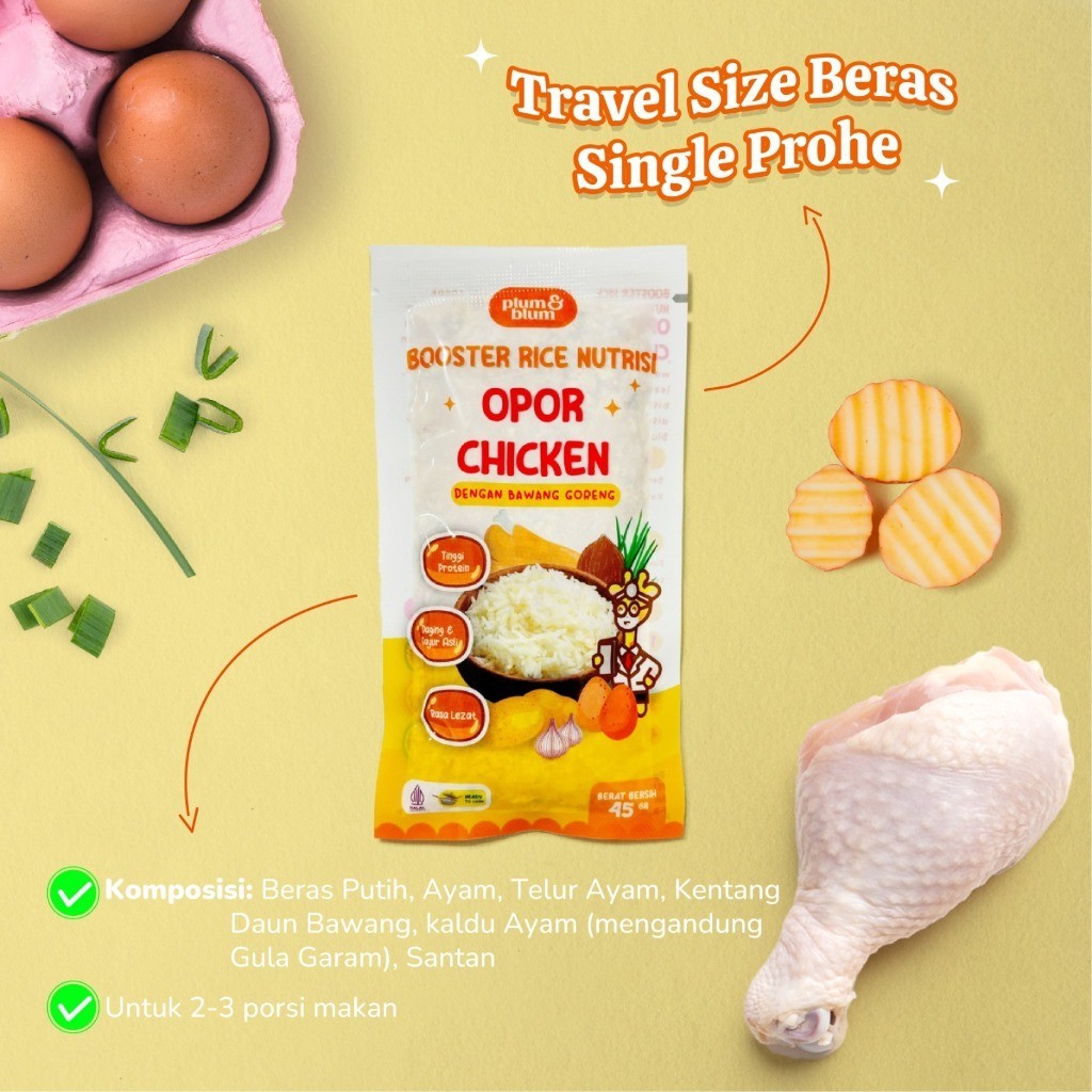 

Restokobar Plum & Blum Beras Mpasi Bb Booster Travel Size