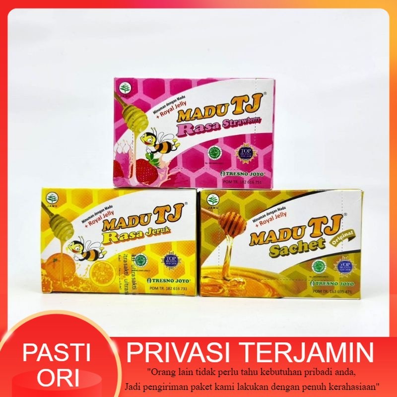 

Restokobar Madu Tj Sachet Jeruk / Strawberry / Ginal ( 1 Box Isi 12 Sachet )