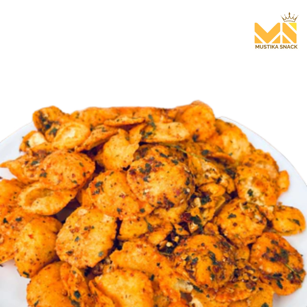 

Restokobar 1Kg Comring Singkong Kecimpring Pedas Gurih Daun Jeruk