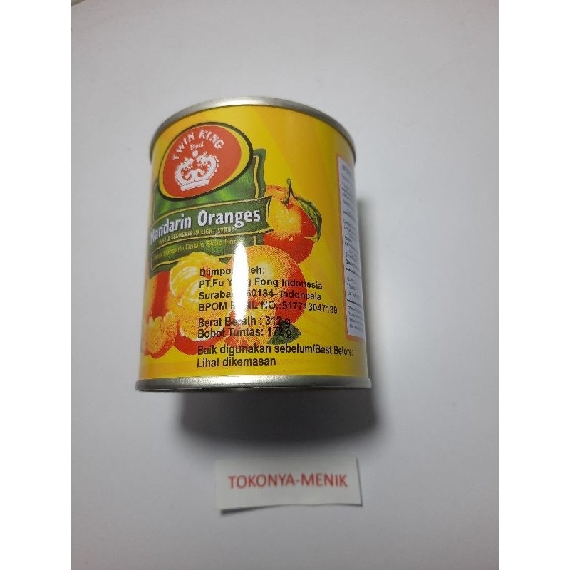 

Sega Tungtung Twin King Mandarin Oranges 312 Gram
