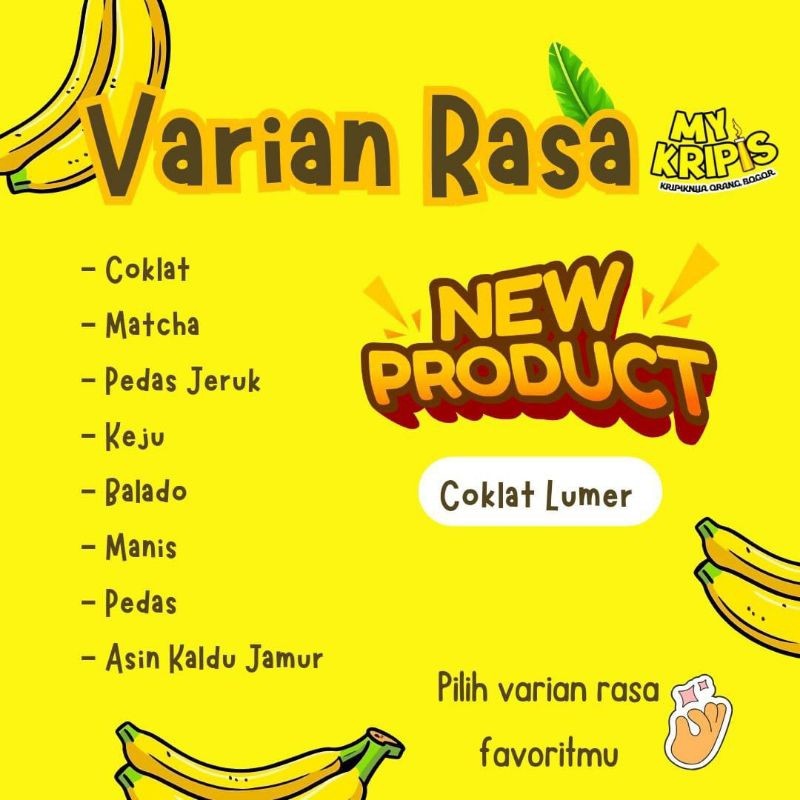 

Eumsig My Kripis (Kripik Pisang) Varian Rasa Snack Jajanan Oleh-Oleh