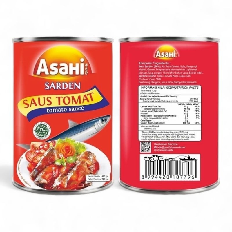 

Sega Tungtung Sarden Asahi Saus Tomat 425Gr-Makanan Kaleng-Toserba Gadjah-Ekonomis Xg 124
