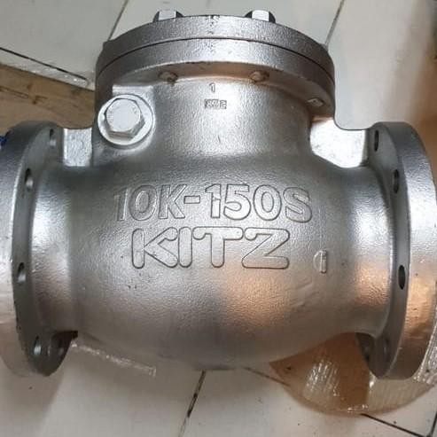 Bagus Swing Check Valve 6" Inch Kitz Cast Iron / Klep Tabok 6" Inch Kitz