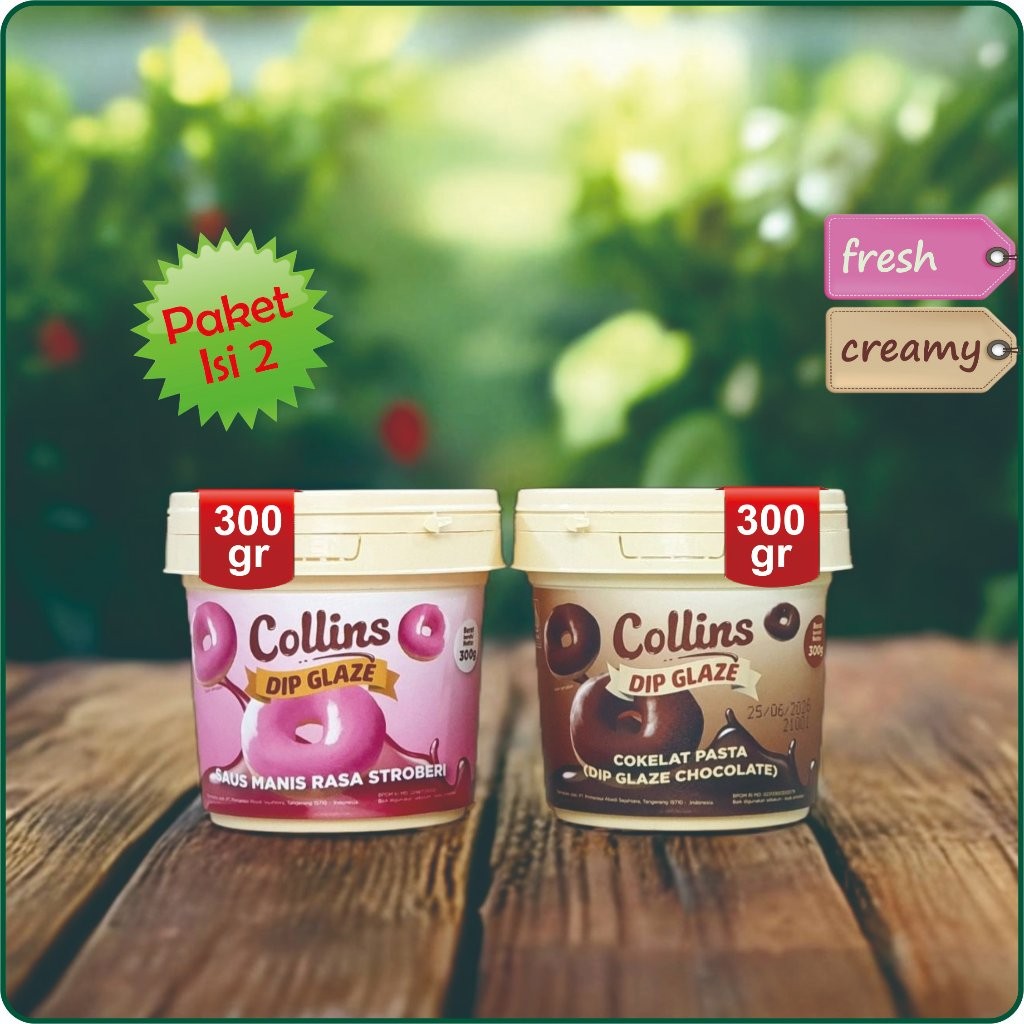

Sega Tungtung Collins - Paket Bundling Isi 2 - Collins Dip Glaze 300Gr X 2 - Menu Sarapan