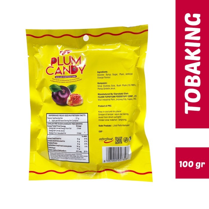 

Eumsig Permen Naraya Plum Candy 100Gr Rasa Asam Manis Unik