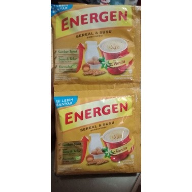 

Sega Tungtung Energen Vanilla 1 Renteng Isi 10 Sachet