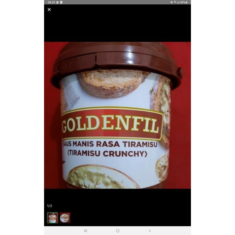 

Sega Tungtung Goldenfil Tiramisu Crunchy 1Kg