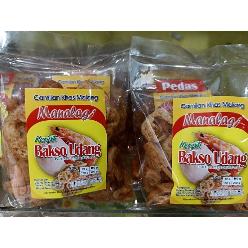 

Sega Tungtung Keripik Bakso Udang Asli Malang