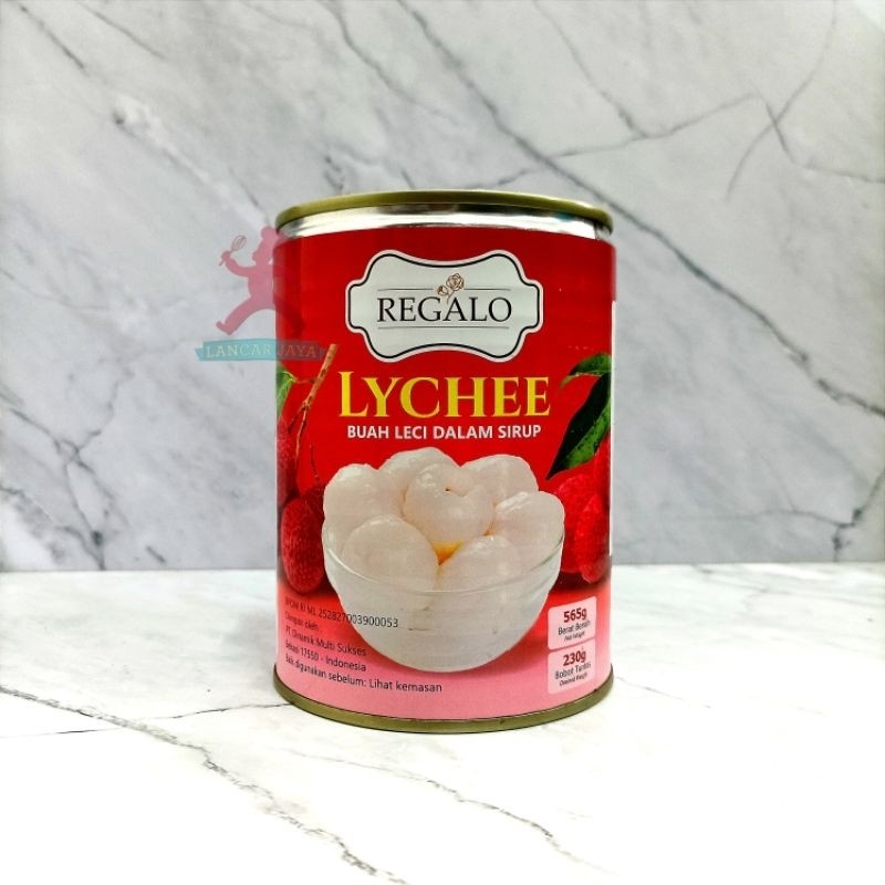 

Sega Tungtung Regalo Whole Lychee Syrup 230Gr / Lyche Kaleng