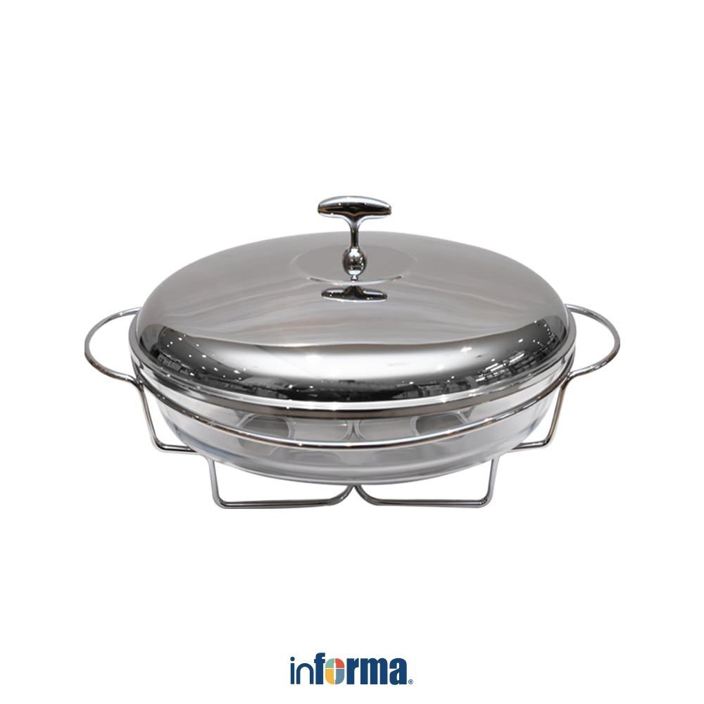 Ready Informa Appetite 1.6 Ltr Casserole Penghangat Makanan Ellipse Oval Food Warmer Wadah Saji
