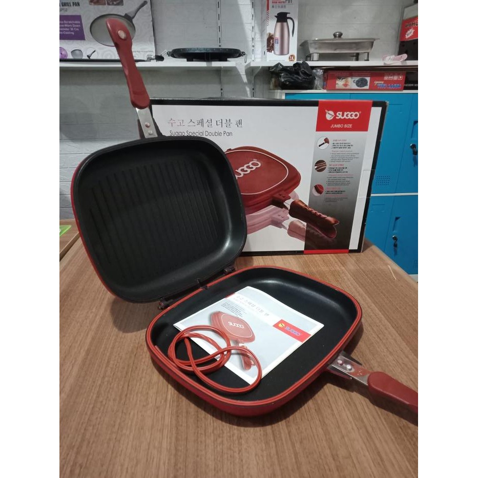 Coba Panggangan Double Pan Happy Call Dan Suggo Jumbo Size 32Cm Teflon Wql7