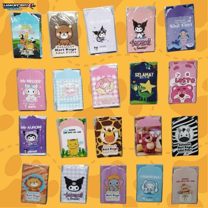 

AMPLOP LEBARAN KUROMI LABUBU SIAP PAKAI MEDIUM 1PACK ISI 10PCS