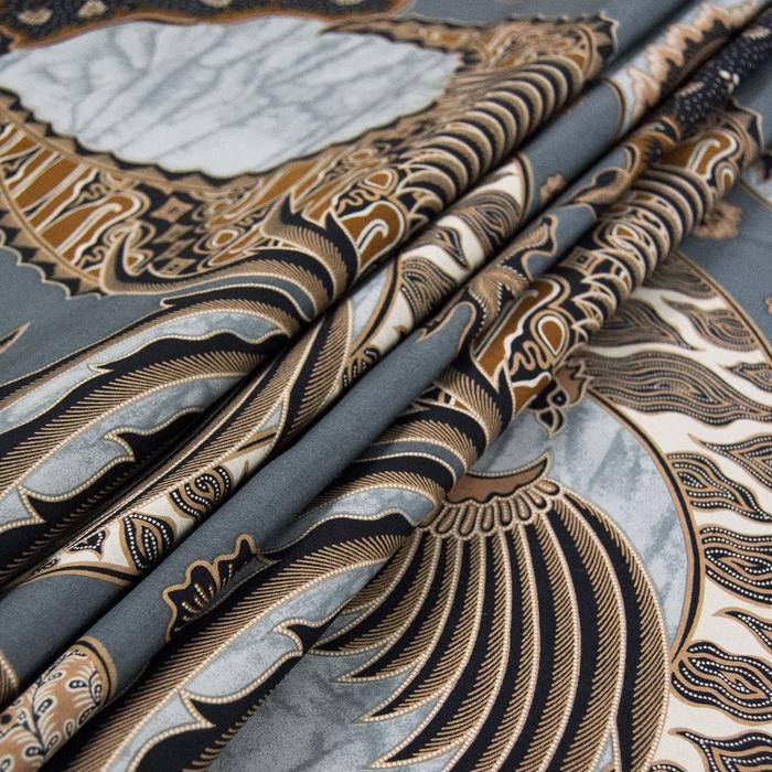 Enzy Batik Kain Batik Ranawijaya - Grey