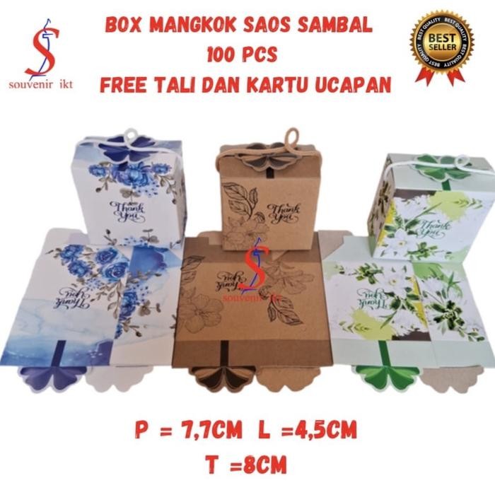 Tungtung Party 100 Pcs Box Souvenir Pernikahan Mangkok Saus Sambal/Mangkok Jago / Mangkok Daun