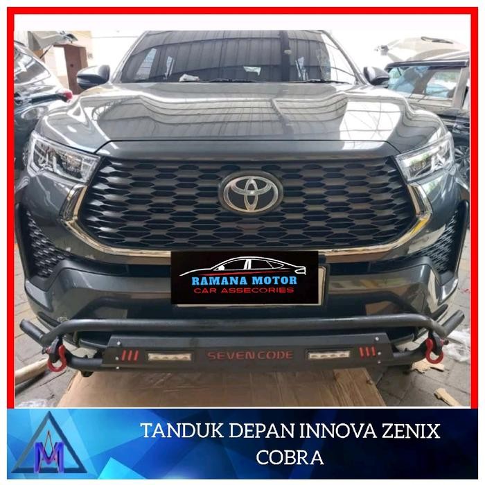 Menarik Tanduk Depan Innova Zenix Cobra Besi Sevencode Bumper Depan Innova Zenix Cobra Sevencode