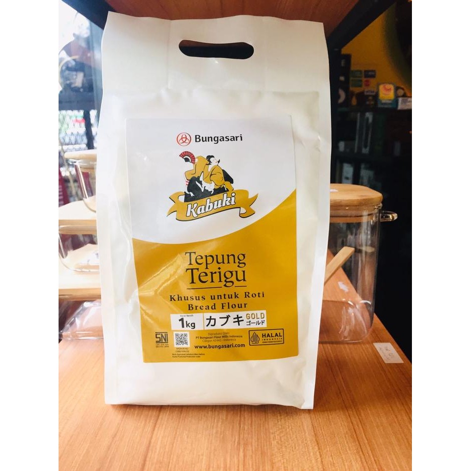 

Tepung Terigu Kabuki Gold Tepung Roti Jepang Protein Tinggi 1Kg