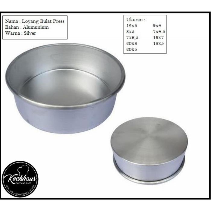 

Loyang Bulat Lokal Press Tanpa Sambungan 20 X 5 Cm Made In Indonesia