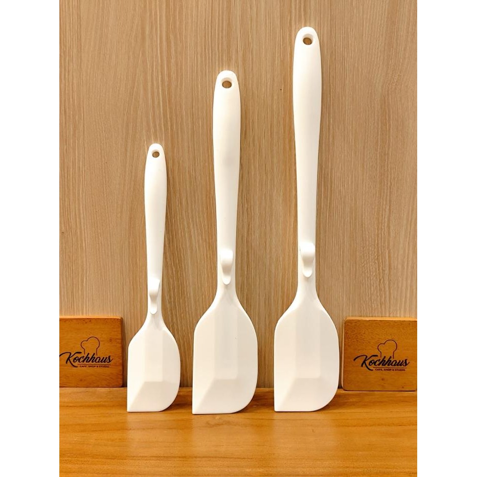 

Bakest Spatula Silicone White Spatula Putih / Full Tang Hanging Hook
