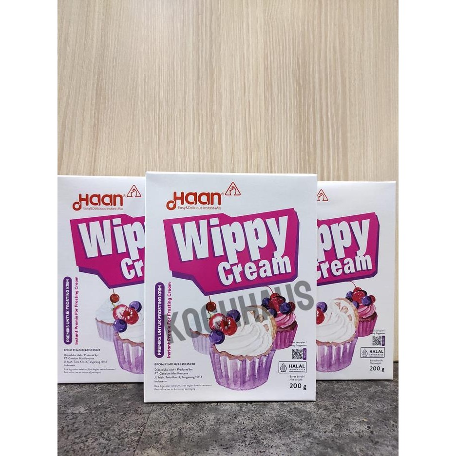 

Haan Wippy Cream Instant Premix Frosting Cream Premiks Krim Instant