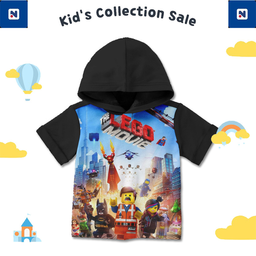 Kaos Hoodie Anak Lego Film Kartun Sepak Bola 3D H4 Kaos Lucu Imut dan Gaul dengan Sablon Sublime yan