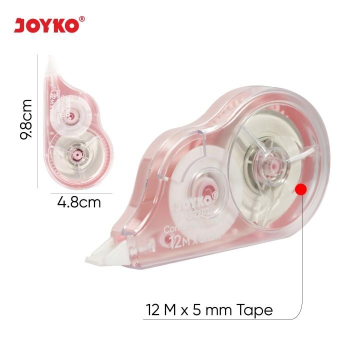 

Pita Koreksi Correction Tape Joyko CT-522PTL Pastel Color