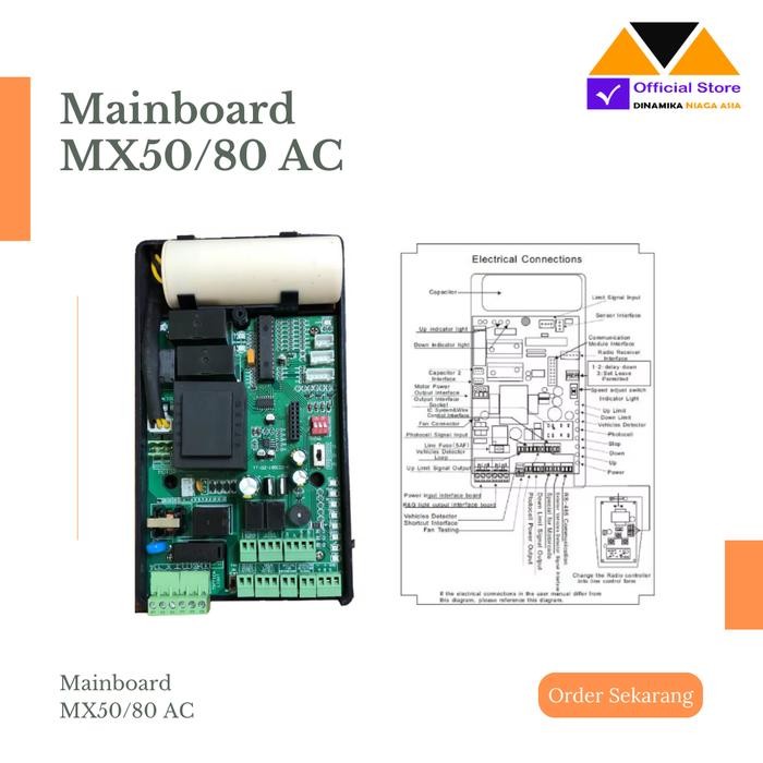 MAINBOARD SERI MX50/MX80 AC BARRIER GATE CONTROLLER BOARD BARRIER GATE TERMURAH