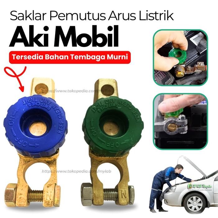 PREMIUM Saklar Soket Switch On Off Aki Mobil Pemutus Arus Listrik Universal