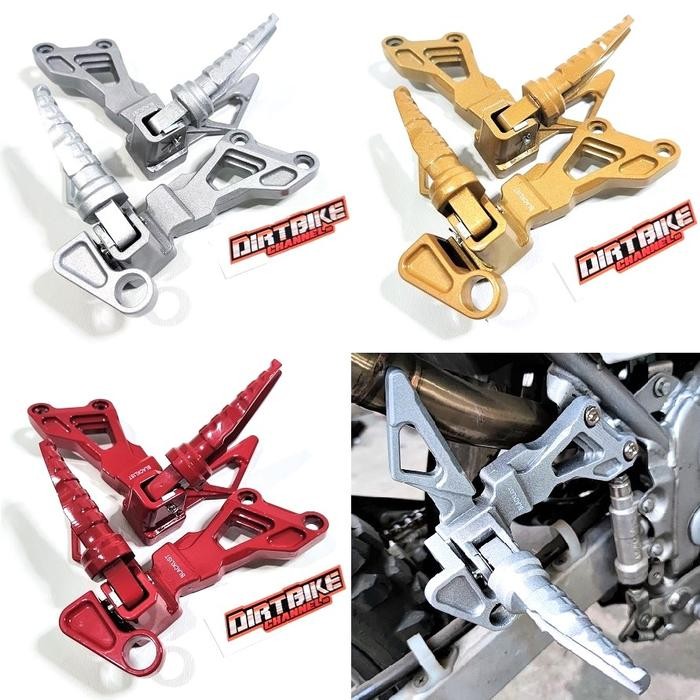 PREMIUM Pijakan Kaki Belakang KLX DTRACKER 150 Footstep Lipat Belakang KLX