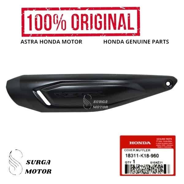 PREMIUM Cover Tameng Tutup Knalpot Muffler CB150 Verza 150 Original AHM 18311-K18-960 2013 2018 2022