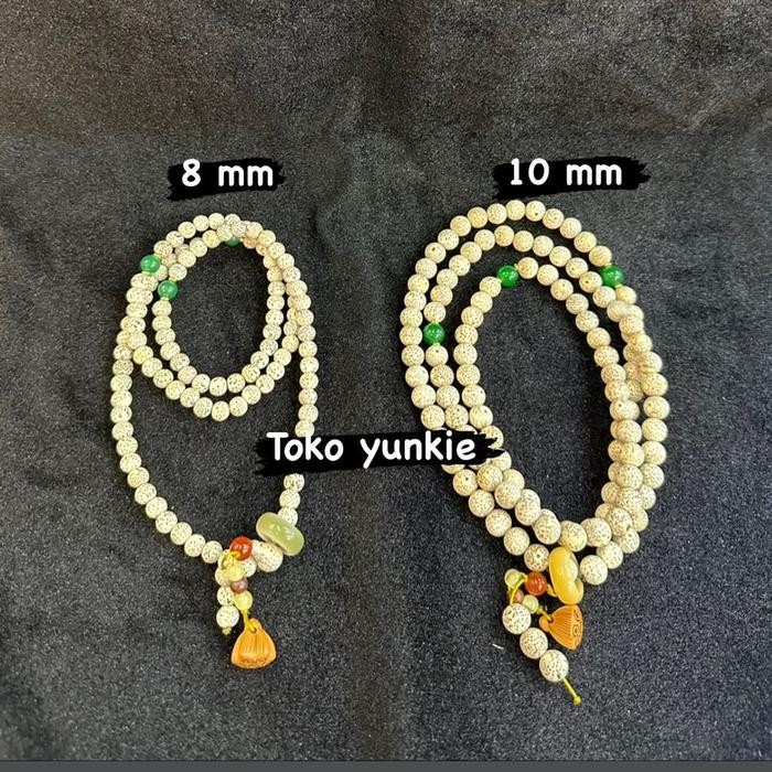 Kalung Tasbih 108 Butir Biji Pohon Bodhi