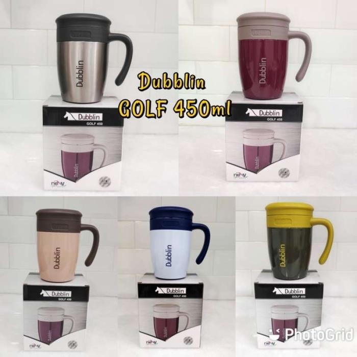 Mug Gelas Cangkir Dubblin Golf 450Ml Tahan Panas Dingin Murah