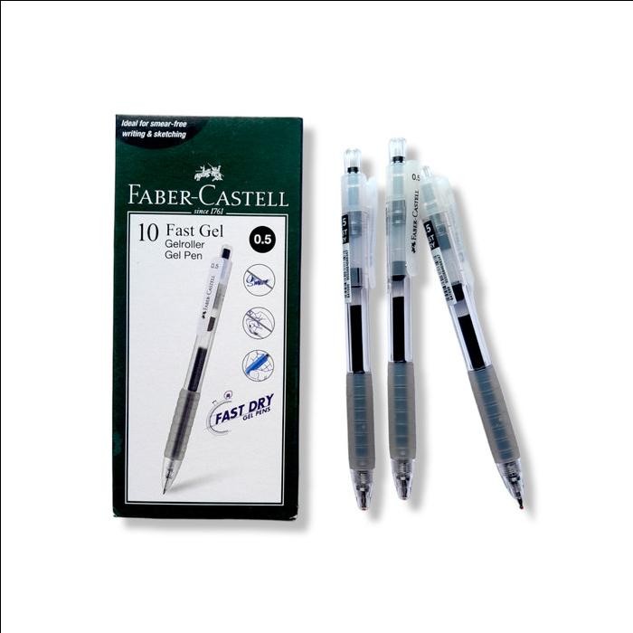 

Ready JT Faber Castell Gel Pen Fast DRY 0.5mm - PCS