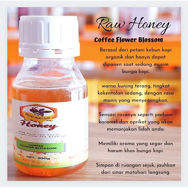 

300gr Raw Honey Madu Asli Murni Nektar Bee Nectar