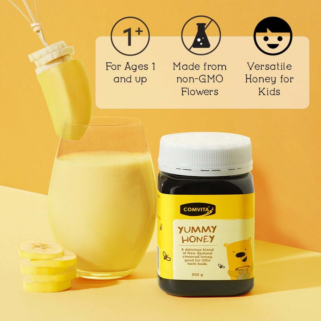 

Comvita Kids Yummy Honey 500g Madu Anak Asli 100% Murni Alami Original New Zealand 500 g
