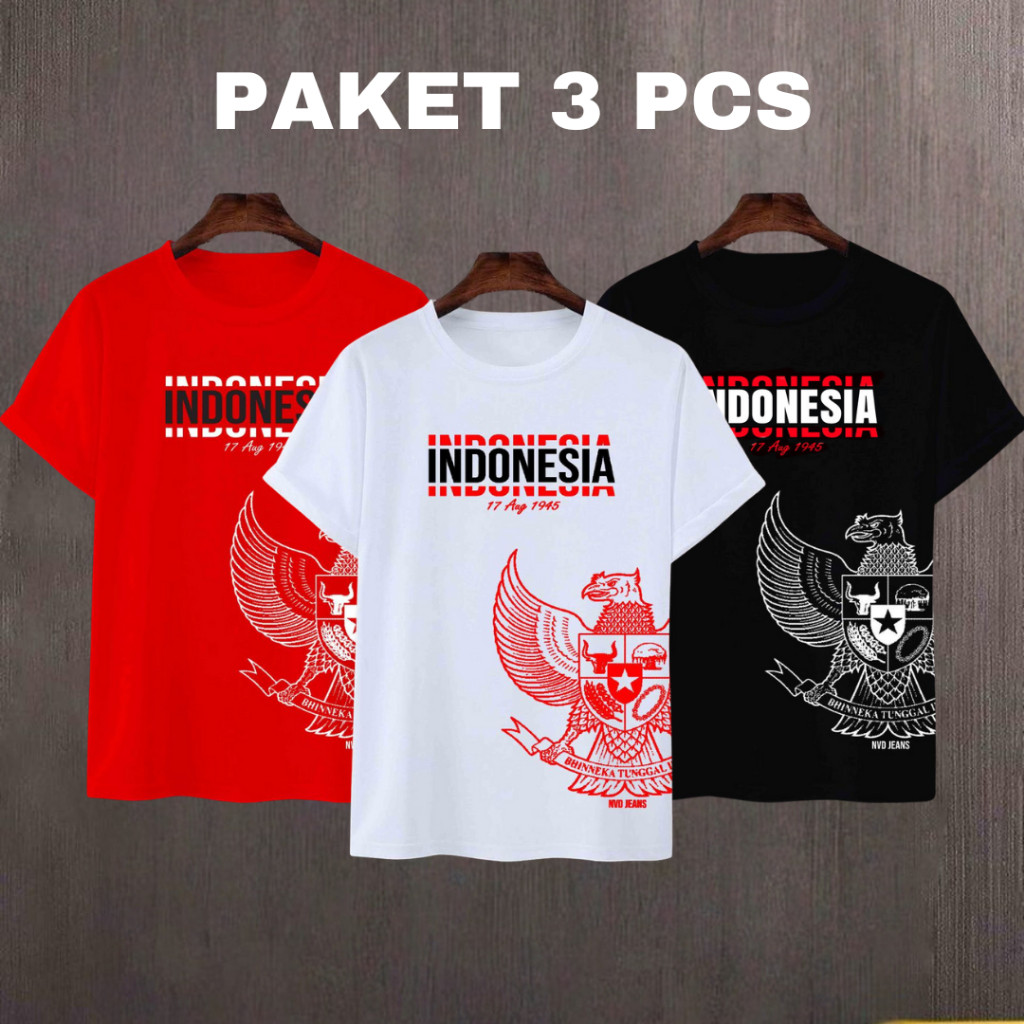 Pakaian Ibu Ibu Wanita Merput Ibu Ibu Wanita Agustusan Kaos Merah Putih Pakean Keba Kaos Lengan Panj