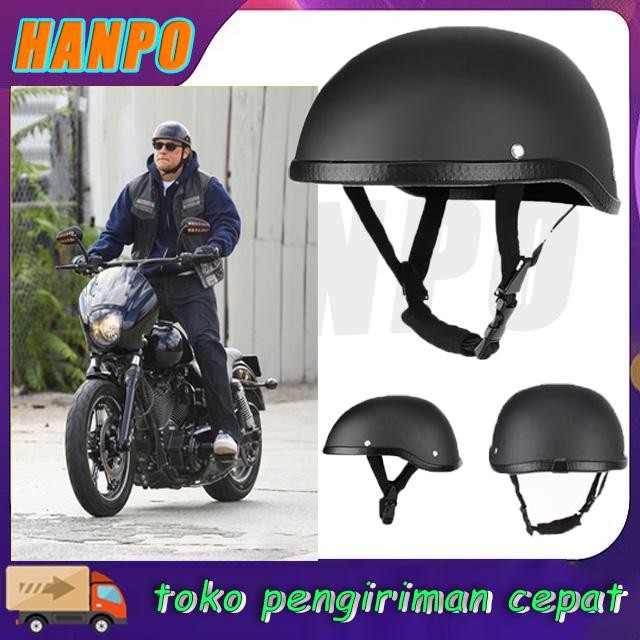 Ready Stock Helm Panel Helm Sepeda Motor Harley-Davidson Hdci Helm Klasik Retro Helm Setengah Klasik