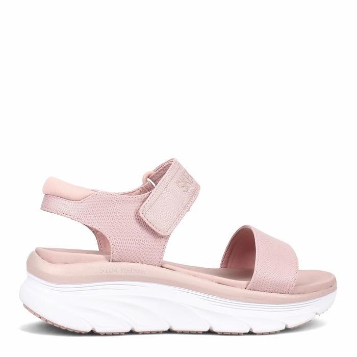 BEST SELLER Skechers Sendal Wanita Relaxed Fit D'Lux Walker - New Block Pink
