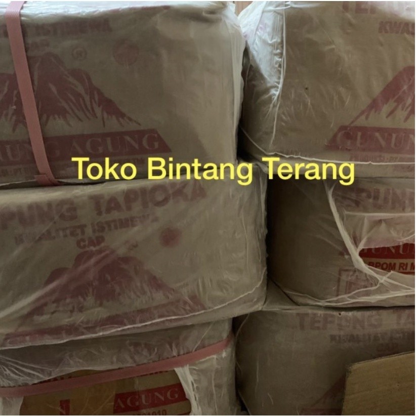 

Tepung Sagu Tapioka Cap Gunung Agung Merah 500gr x 20 pcs 1 Dus 10 kg / Sagu Gunung per 1 Dus Karton