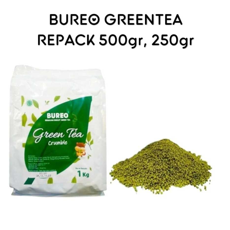 

Bureo Greentea Repack 500gr, 250gr / Remahan Bubuk Greentea