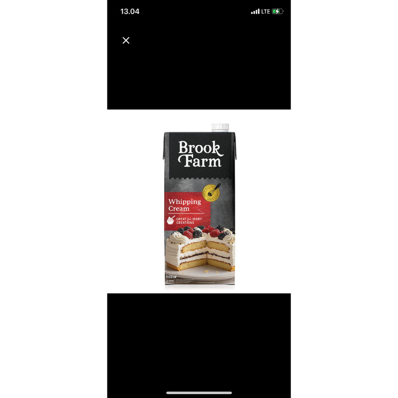 

Brookfarm whipping cream