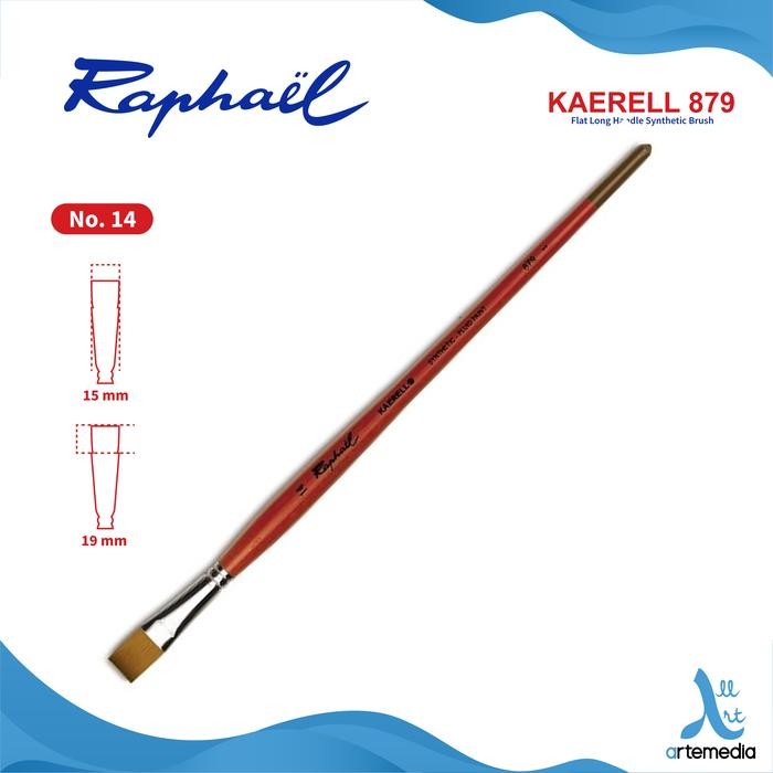 

Kuas Lukis Raphael 879 Flat Kaerell Acryl Synthetic Brush Long Handle #Gratisongkir