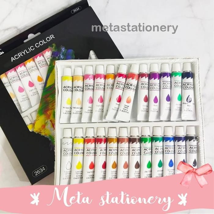 

Cat Acrylic Bazic Isi 24 Warna #Gratisongkir