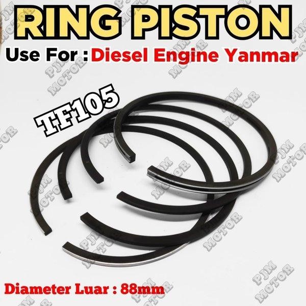 Tf105 Ring Piston Ring Seher Mesin Diesel Yanmar Tf 105